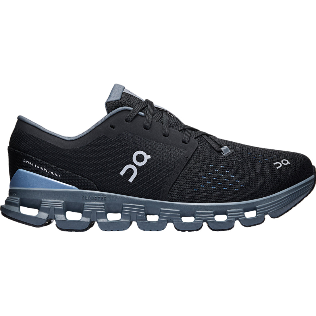 Men's On Cloud X 4, Black/Chambray, 12.5 D Medium