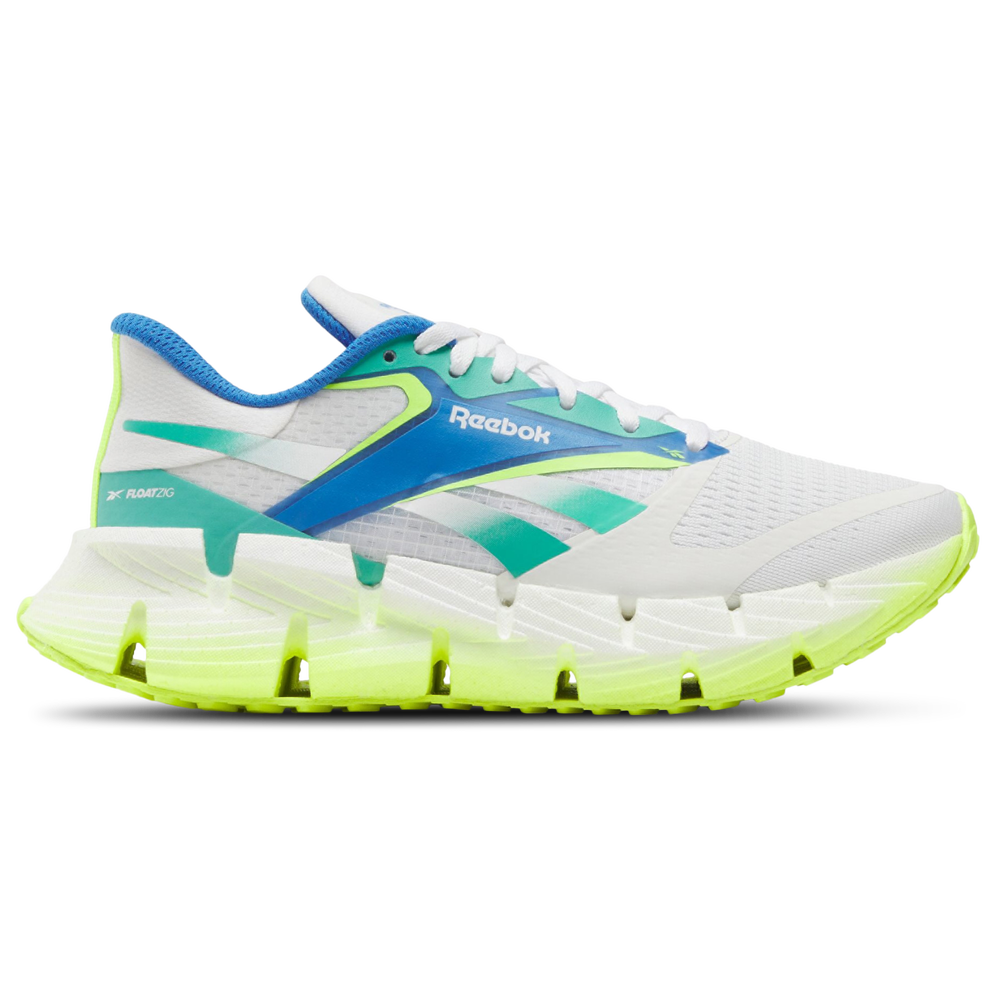 Women's Reebok Floatzig 1, White/Unleashed Green/Digital Lime, 9.5 B Medium