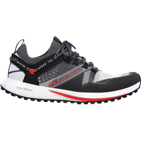 Men's Skechers Go Run Speed, Charcoal/Red, 12 D Medium
