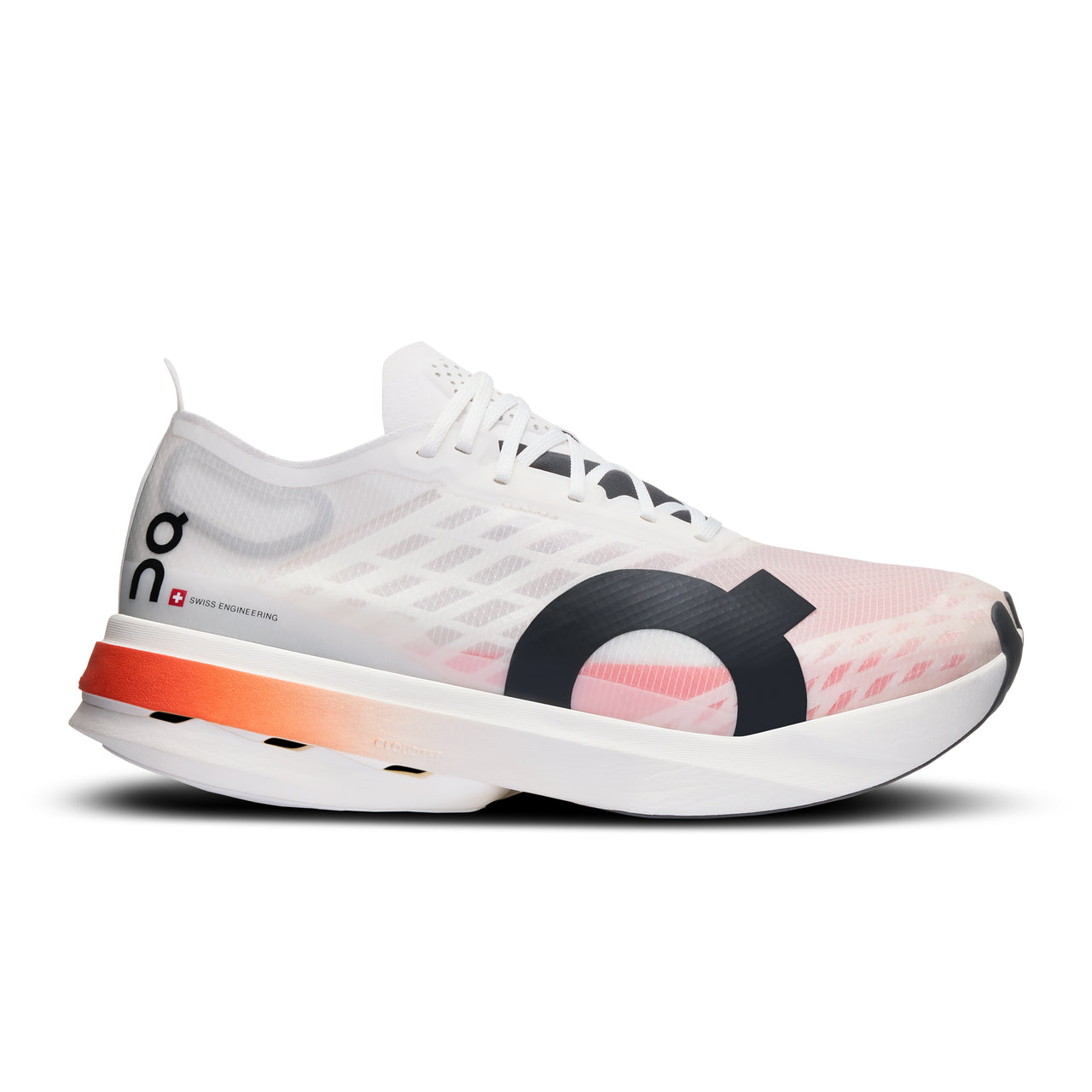 Women's On Cloudboom Strike, White/Black, 7 B Medium