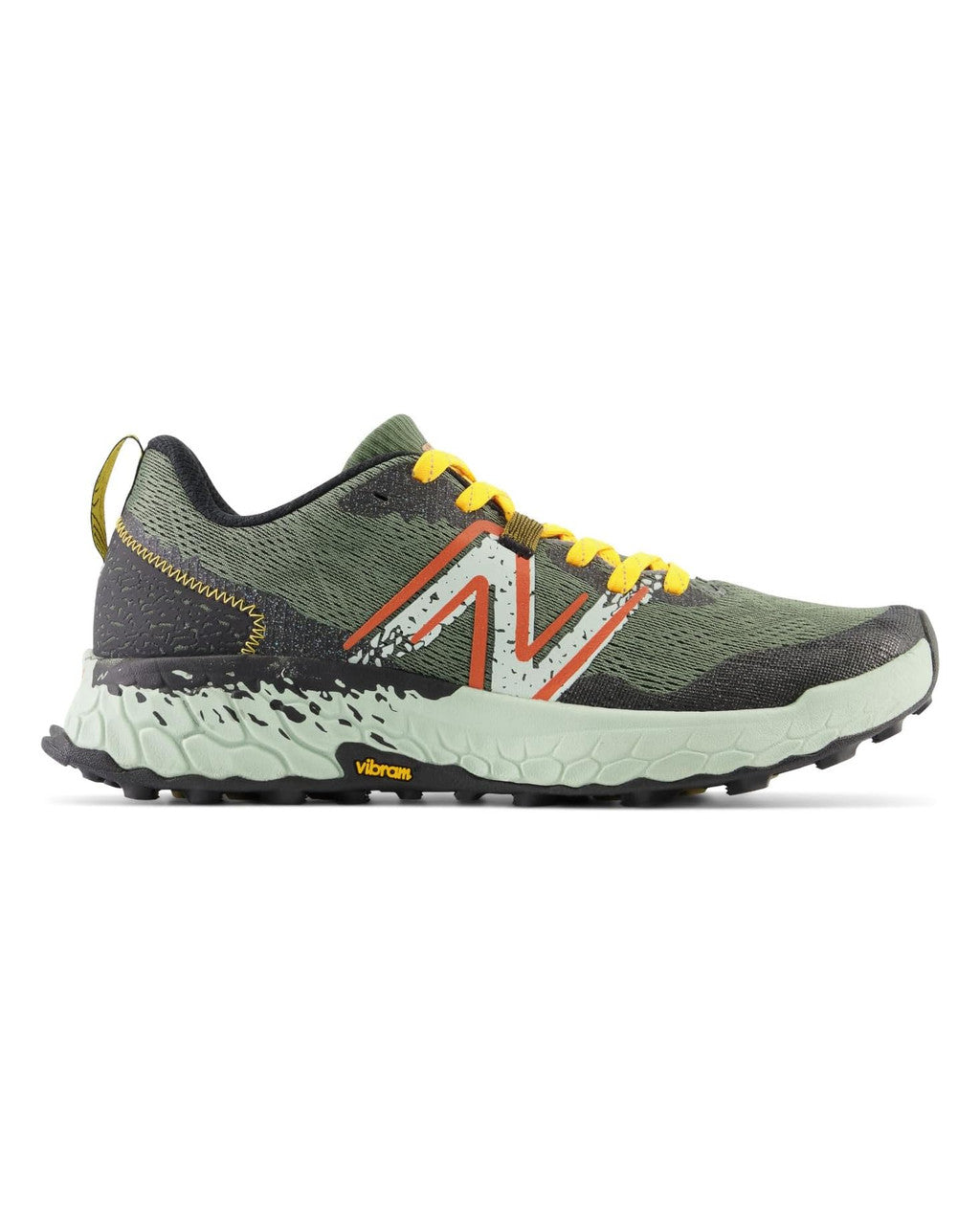 Men's New Balance Fresh Foam X Hierro V7, Deep Olive Green/Black, 11.5 D Medium