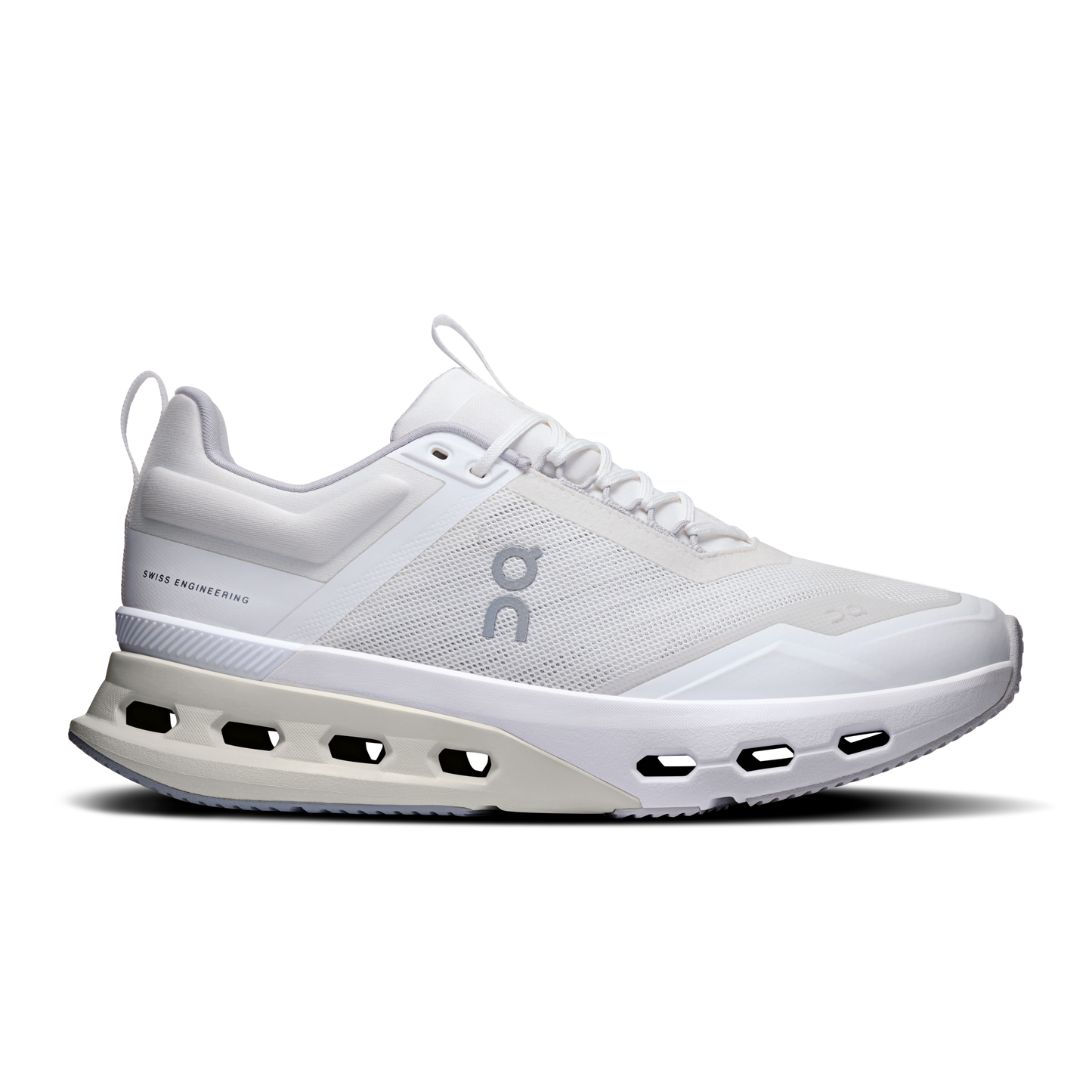 Women's On Cloudnova X, White/Glacier, 9 B Medium