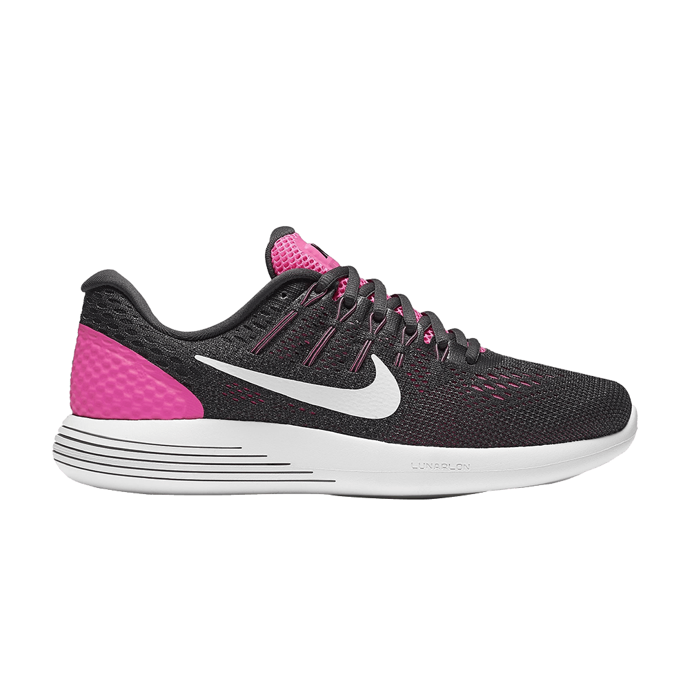 Women's Nike Lunarglide 8, Pink Blast/Summit White, 9.5 B Medium