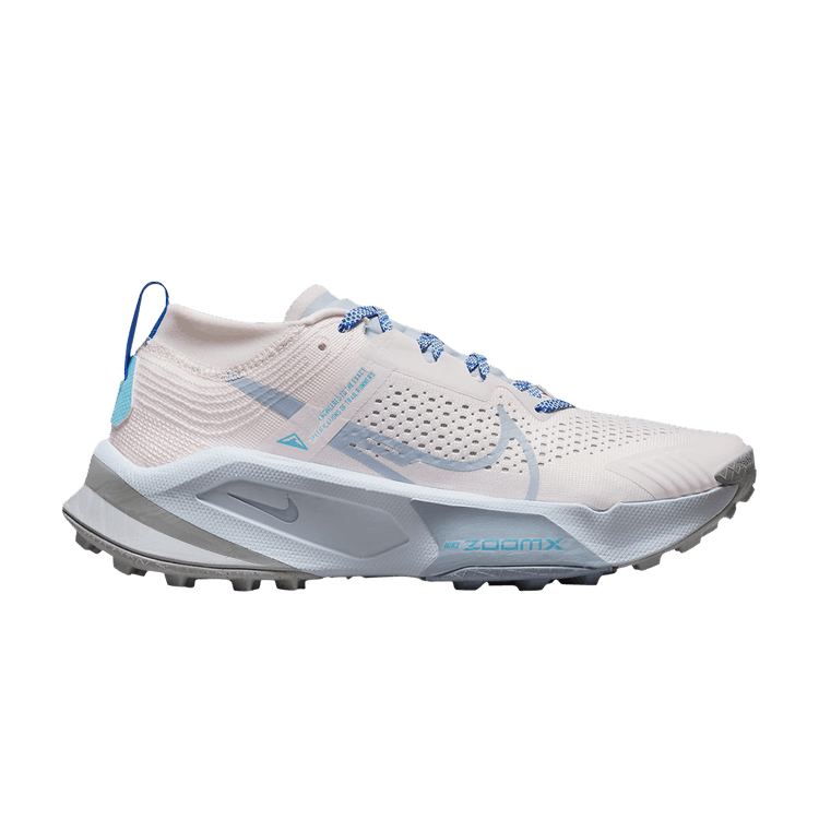 Women's Nike ZoomX Zegama Trail, Pearl Pink/Blue Whisper, 7.5 B Medium