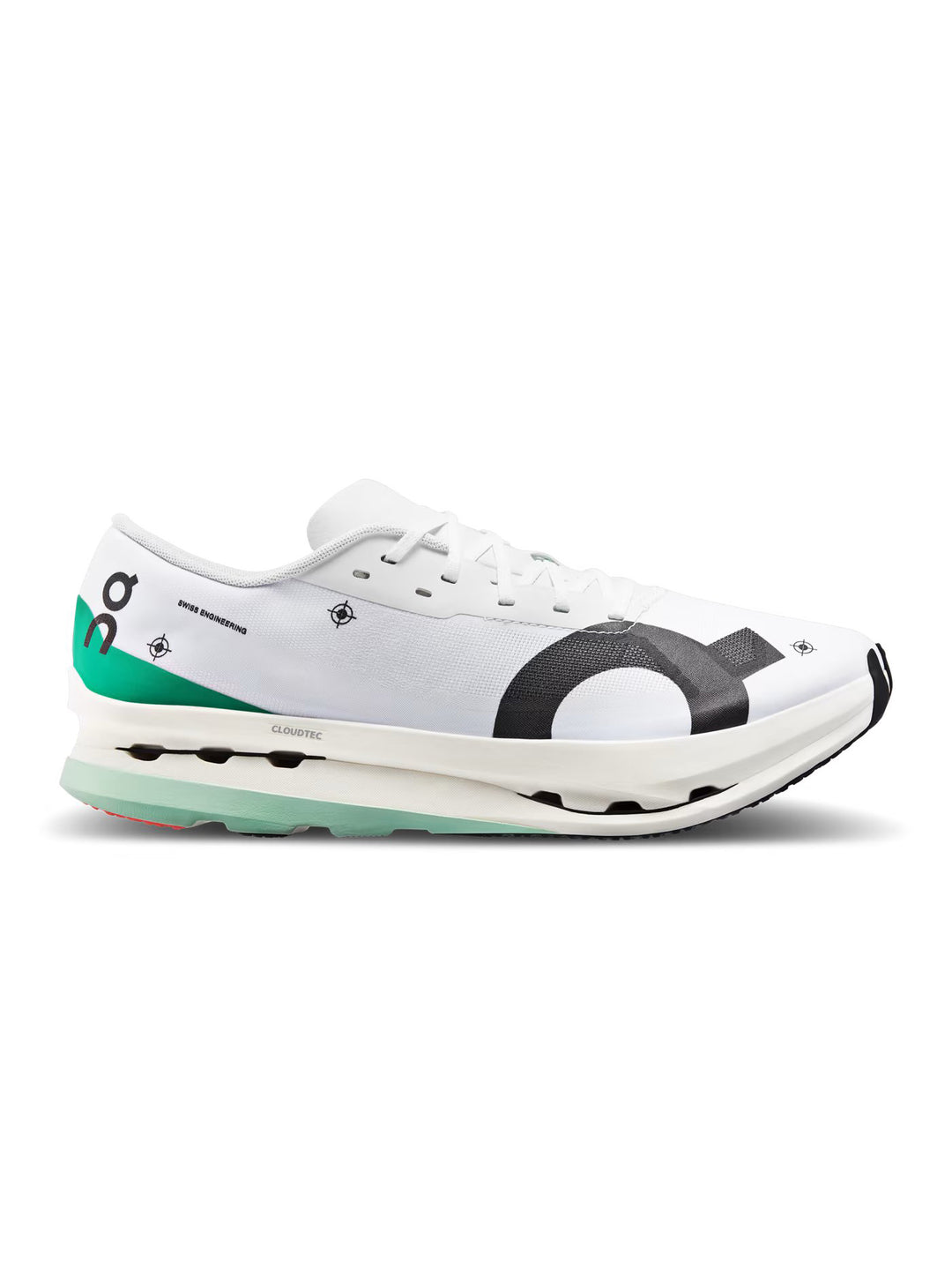 Men's On Cloudboom Echo 3, Undyed-White/Mint, 14 D Medium