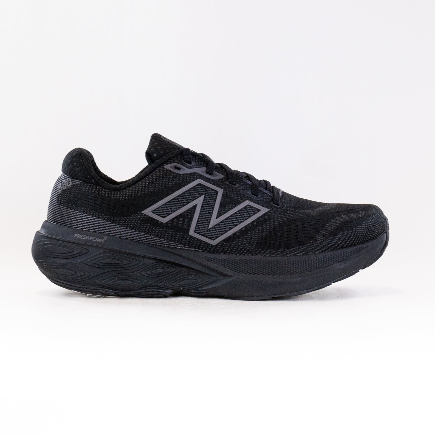 Men's New Balance Fresh Foam X 880v15, Black/Black/Black Metallic, 15 D Medium
