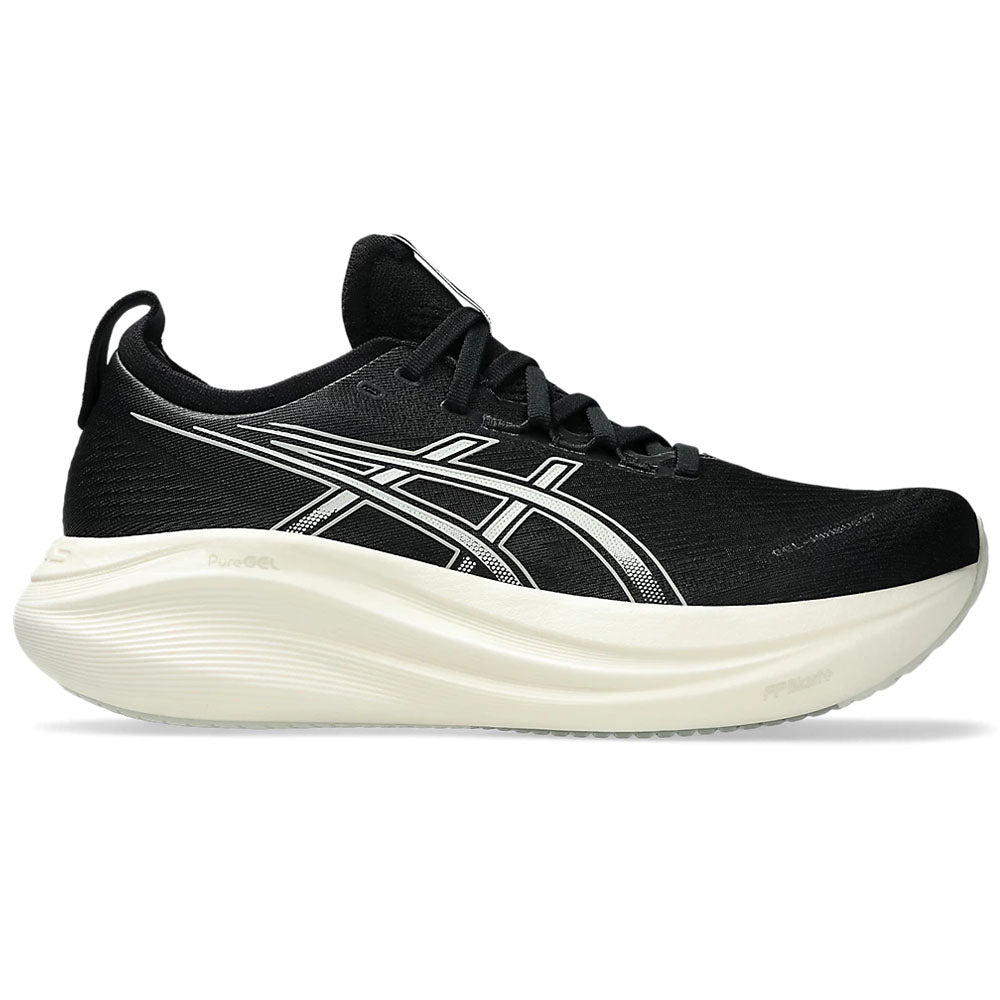 Men's Asics Gel-Nimbus 27, Black/Lake Grey, 8 D Medium