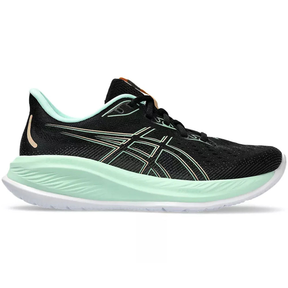 Women's Asics Gel-Cumulus 26, Black/Mint Tint, 10 B Medium