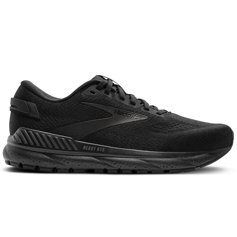 Men's Brooks Beast GTS 24, Black/Black/Ebony, 8 2E Wide