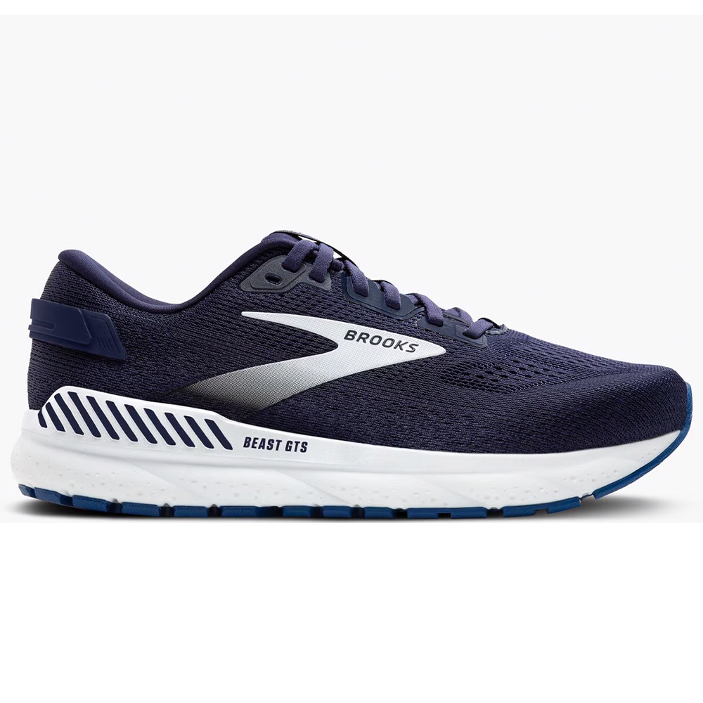 Men's Brooks Beast GTS 24, Peacoat/True Navy/White, 12.5 4E Extra Wide