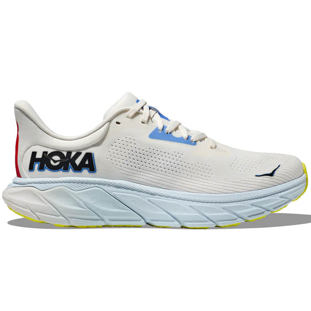 Men's Hoka Arahi 7, Blanc De Blanc/Virtual Blue, 11.5 D Medium