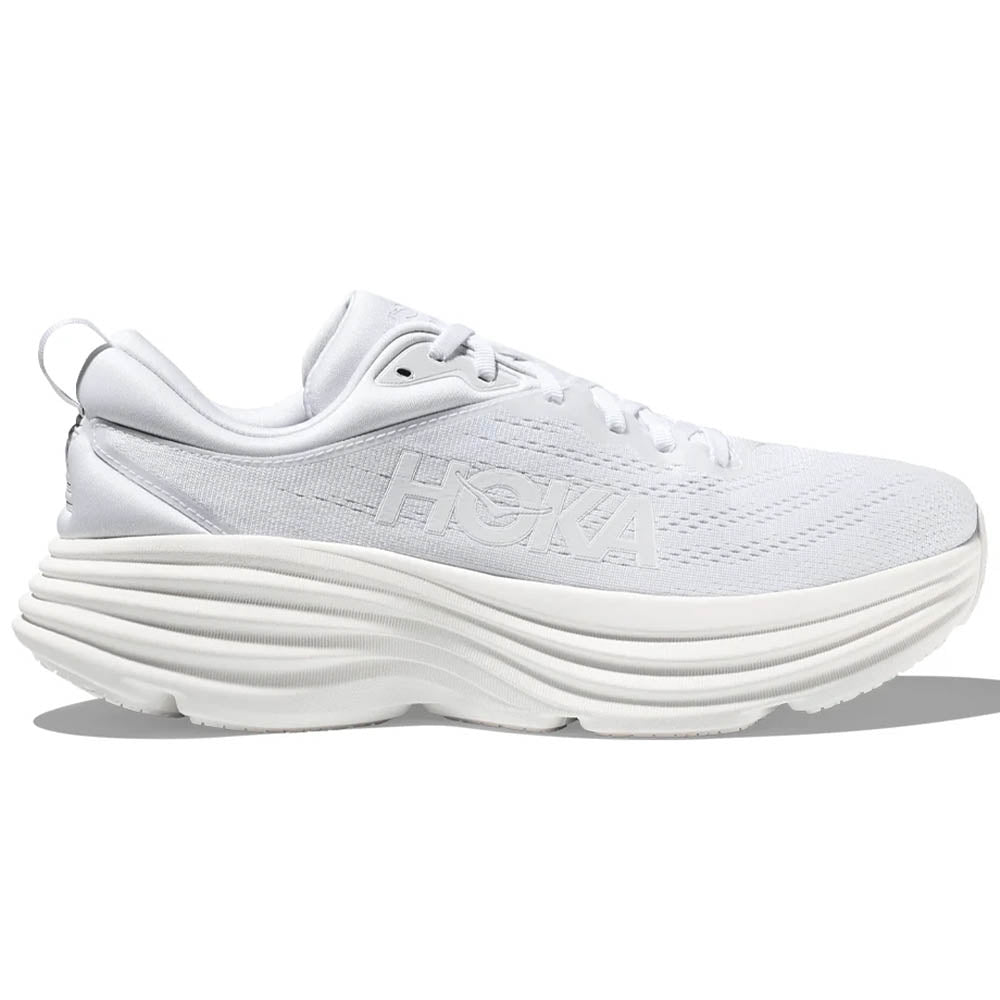 Men's Hoka Bondi 8, White/White, 11 D Medium