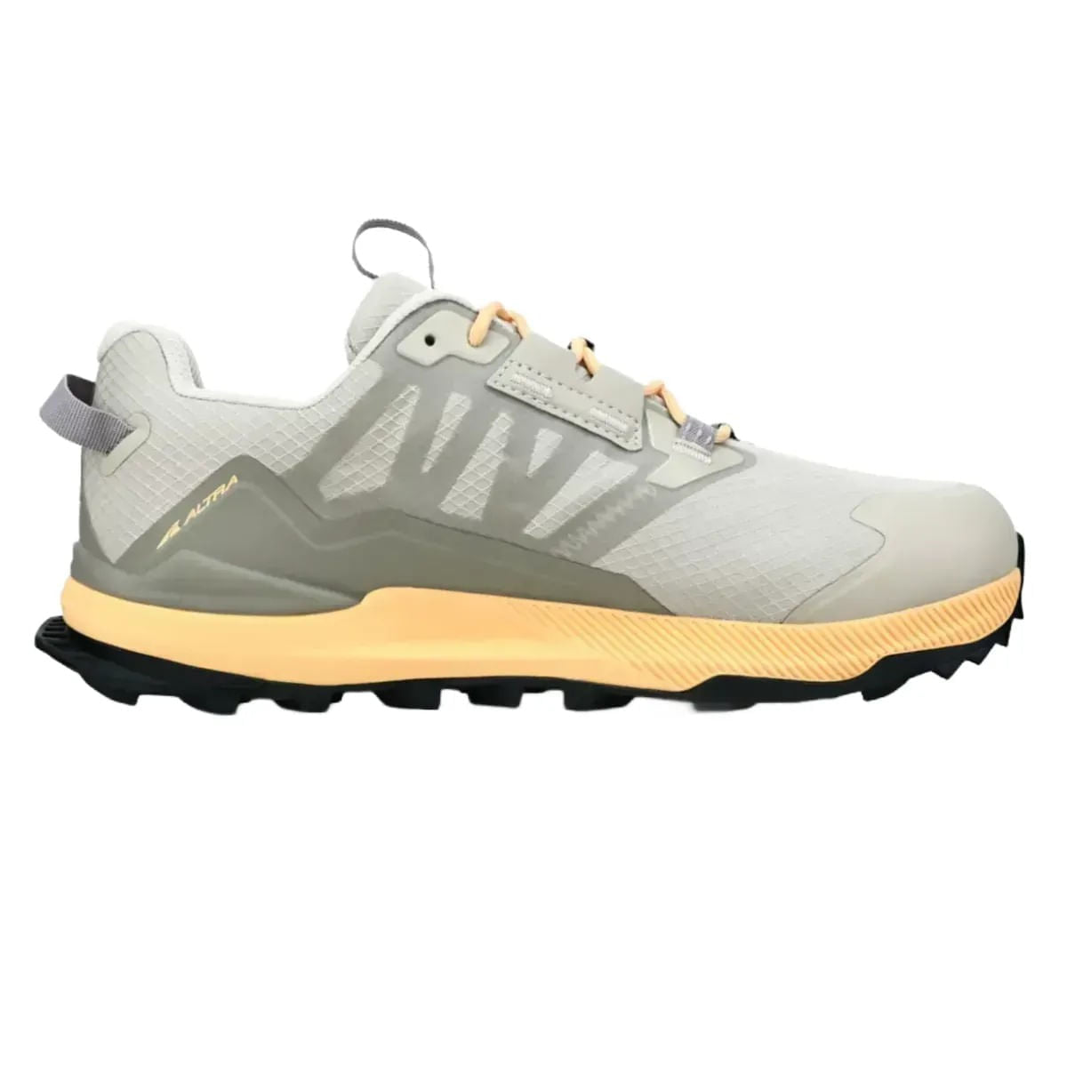 Women's Altra Lone Peak All-WTHR Low 2, Gray/Orange, 8 B Medium