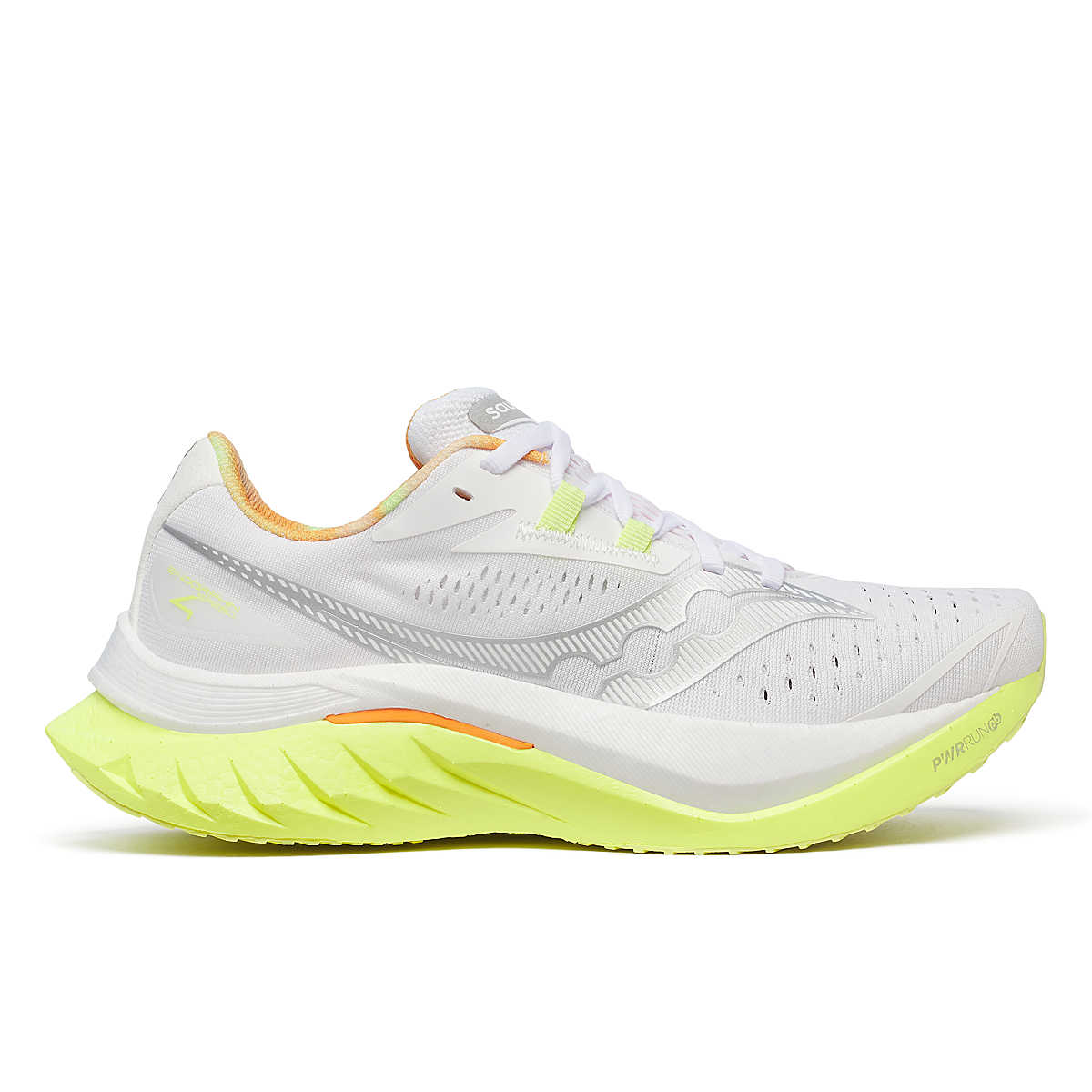 Women's Saucony Endorphin Speed 4, White/Sunny, 8 B Medium
