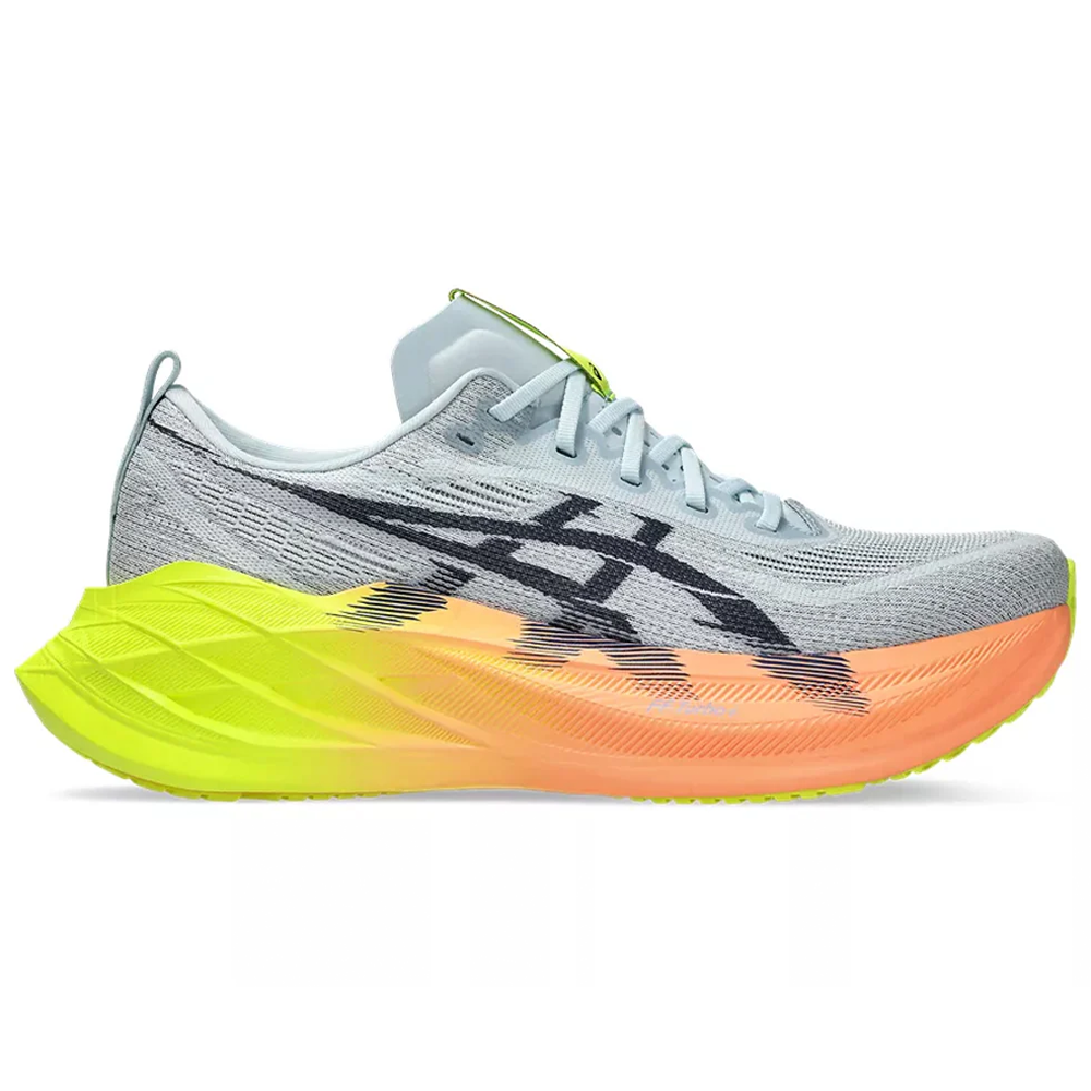 Women's Asics Superblast 2 Paris, Cool Grey/Safety Yellow, 5.5 B Medium