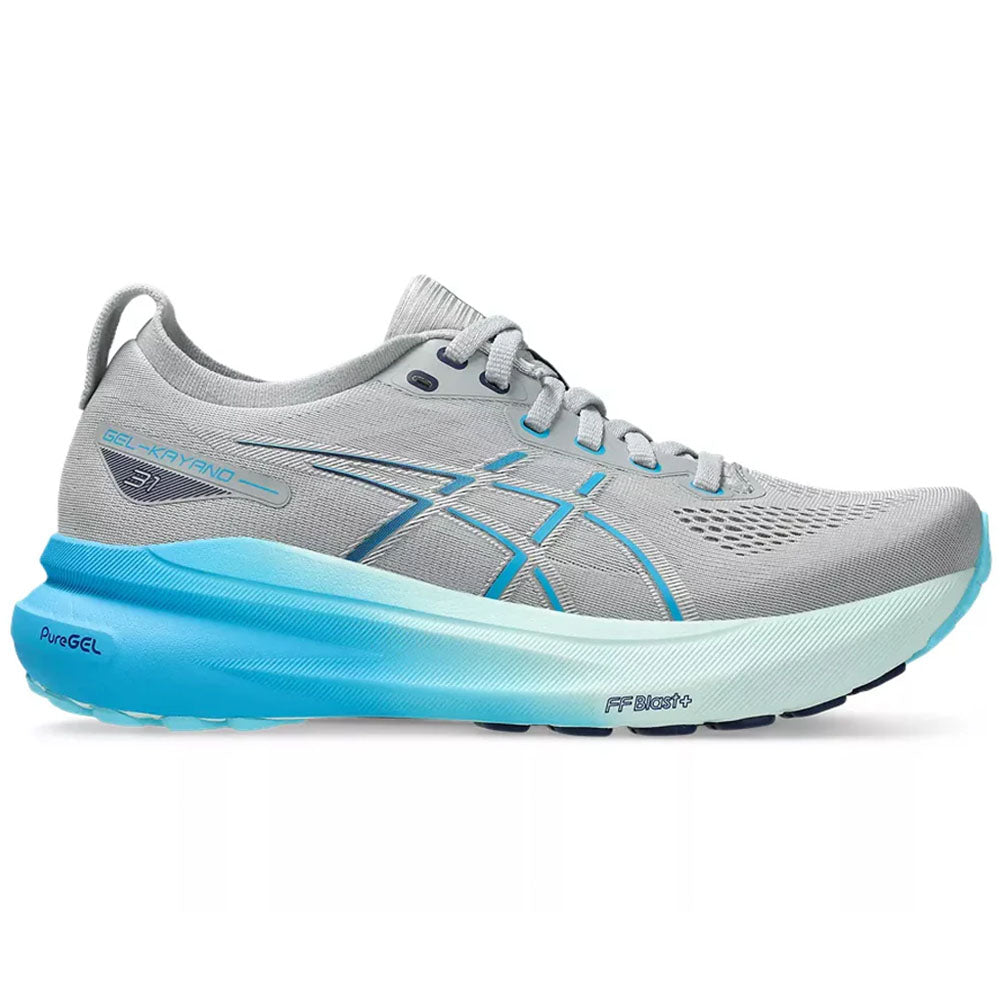 Women's Asics Gel-Kayano 31, Piedmont Grey/Digital Aqua, 10.5 B Medium