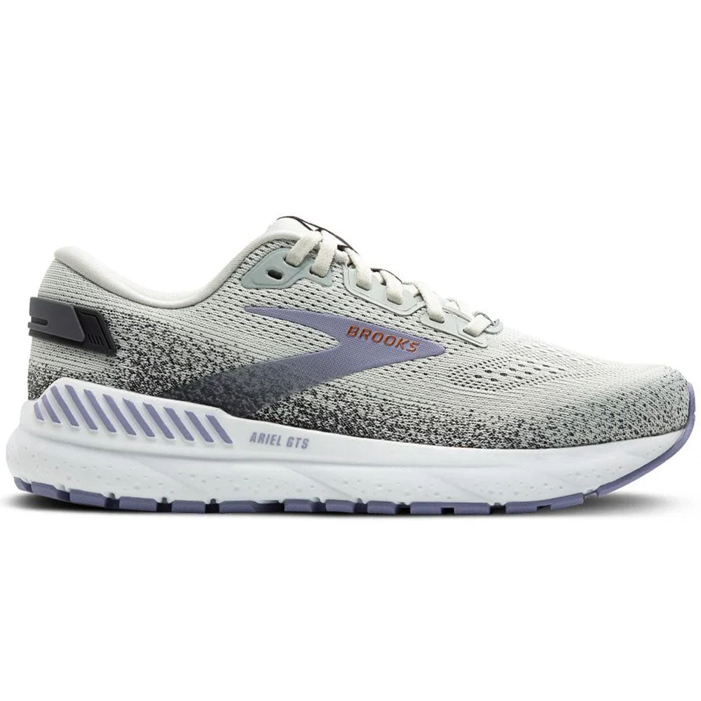 Women's Brooks Ariel GTS 24, Mercury/Ebony/Sweet Lavender, 10 B Medium