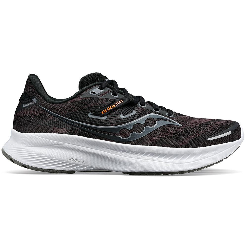 Women's Saucony Guide 16, Black/White, 6 B Medium