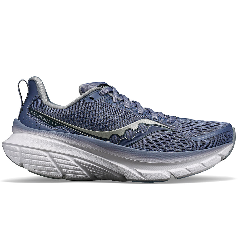 Women's Saucony Guide 17, Iris, 7.5 D Wide