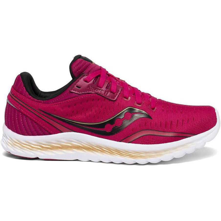 Women's Saucony Kinvara 11, Berry/Gold, 6 B Medium
