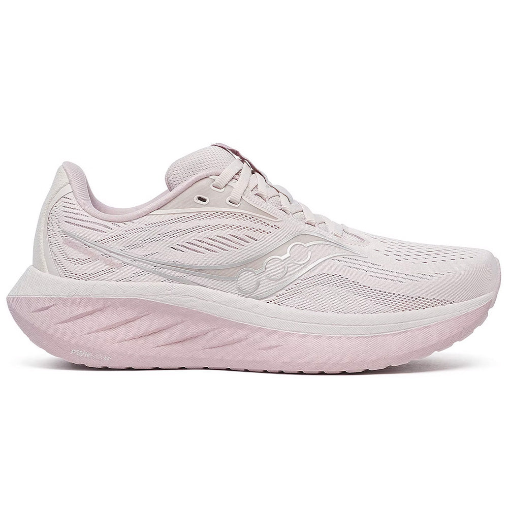Women's Saucony Ride 18, Moon/Woodrose, 11 D Wide