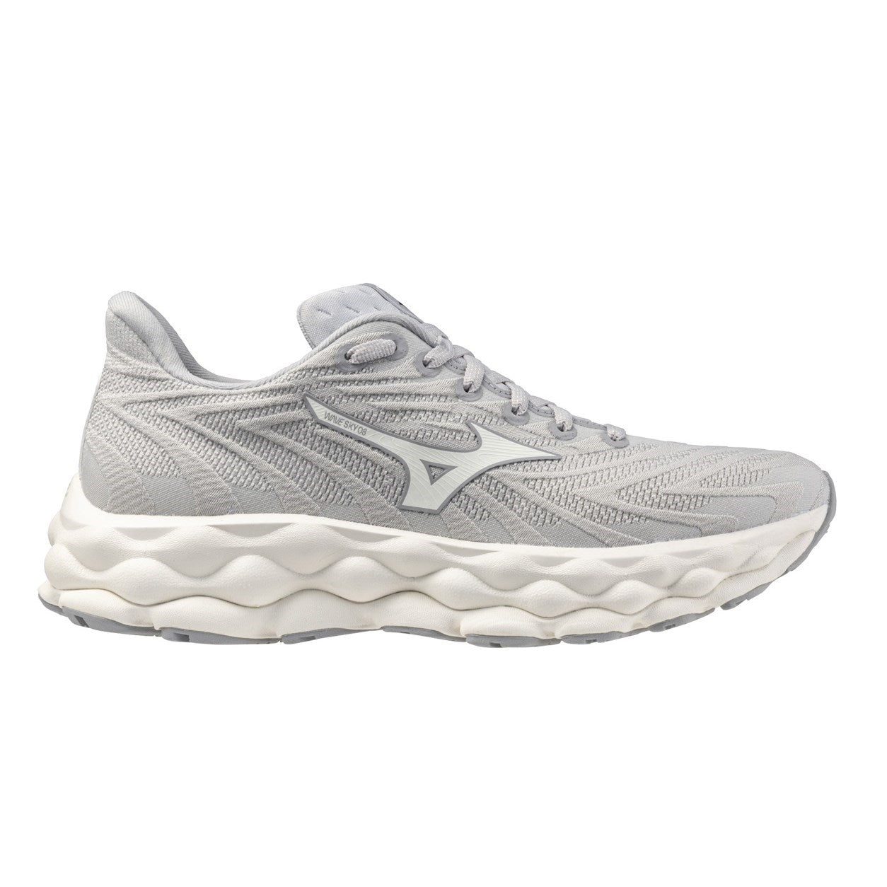Women's Mizuno Wave Sky 8, Harbor Mist/White, 11 B Medium