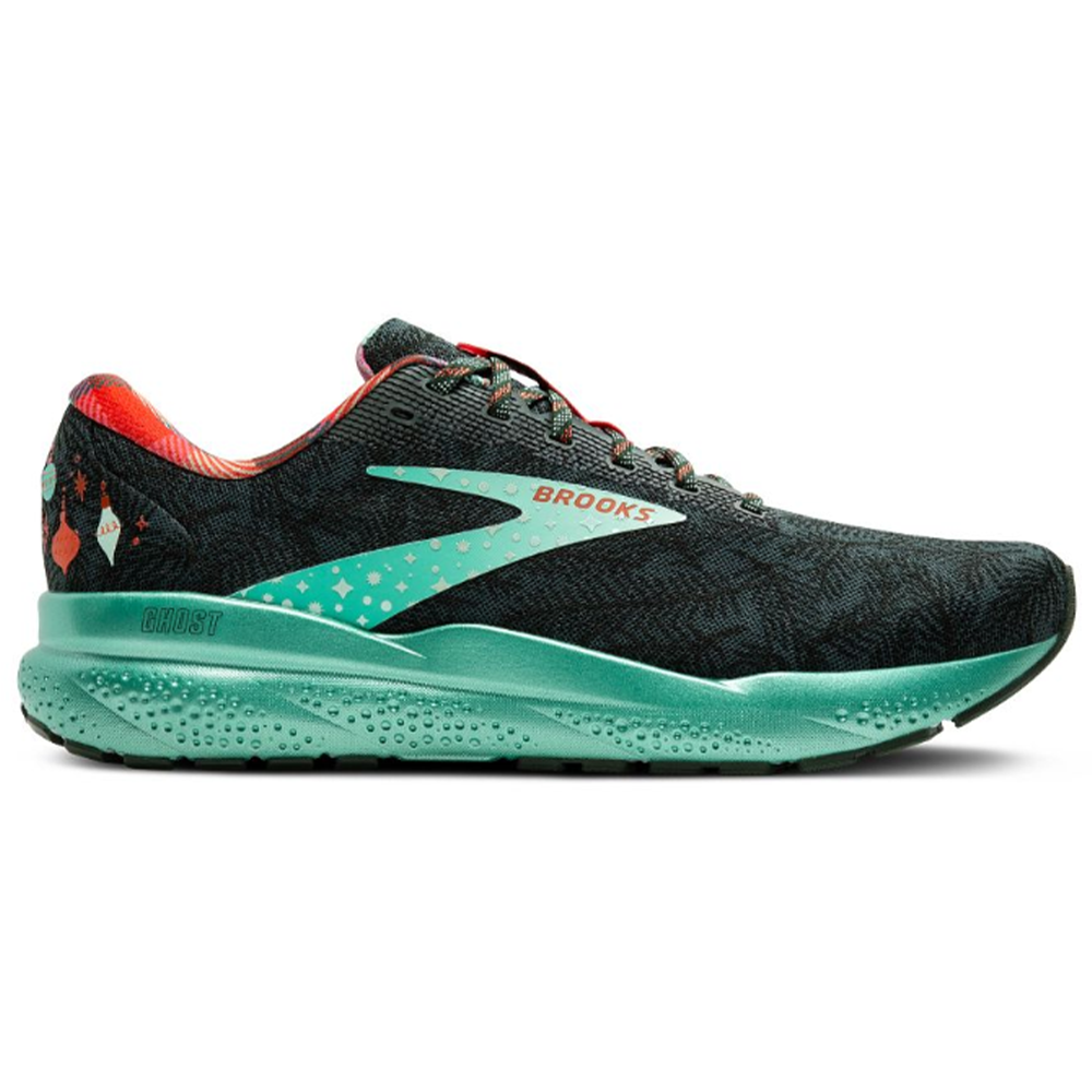 Men's Brooks Ghost 16, Posy/Sycamore/Fiesta, 13 D Medium
