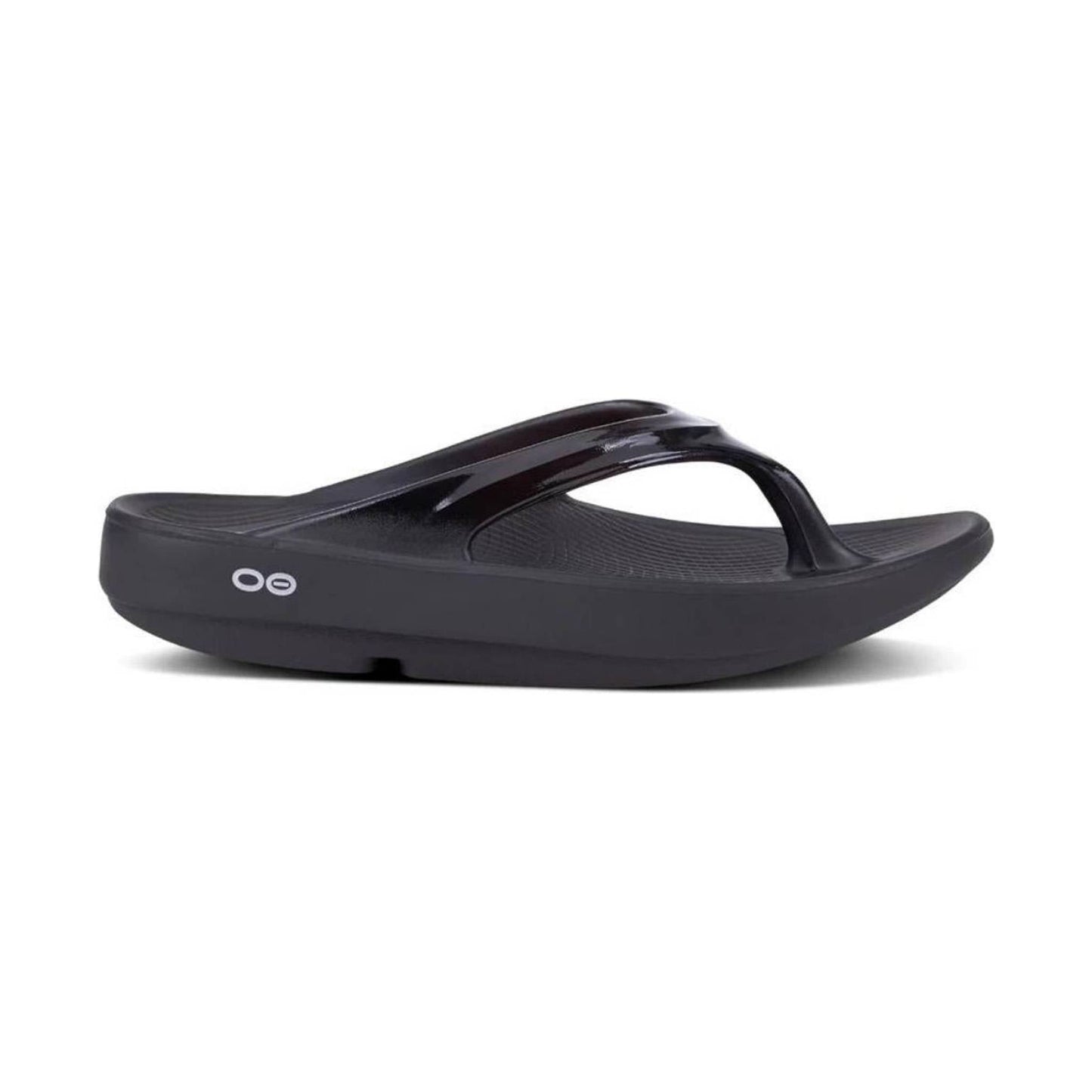 Women's OOFOS OOlala Sandal, Black, 6 B Medium