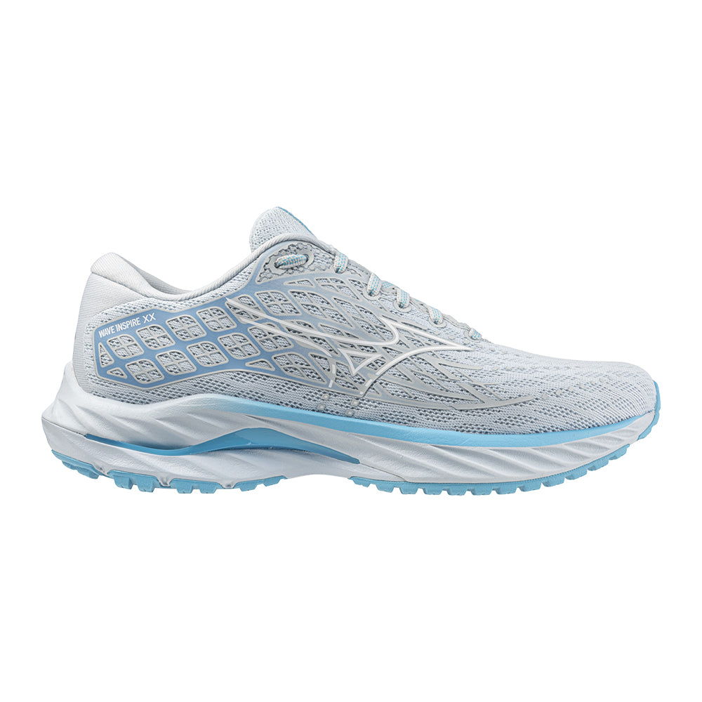 Women's Mizuno Wave Inspire 20, Plein Air/White, 6.5 B Medium