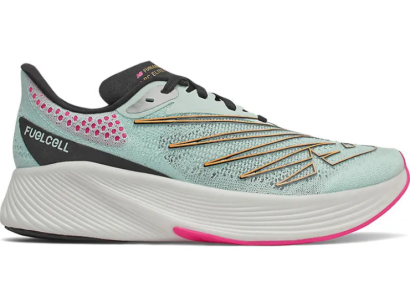 Women's New Balance FuelCell RC Elite v2, Pale Blue Chill/Deep Violet, 7.5 B Medium