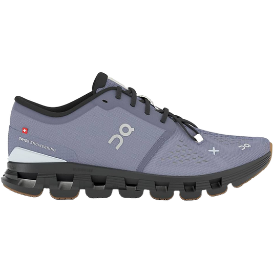 Women's On Cloud X 4, Feather/Black, 7.5 B Medium
