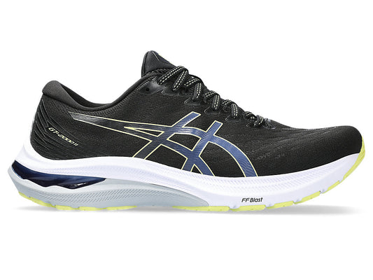 Men's Asics GT-2000 11, Black/Glow Yellow, 10.5 D Medium