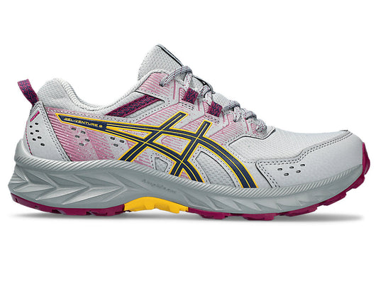 Women's Asics Gel-Venture 9, Piedmont Grey/Blue Exapanse, 5 B Medium