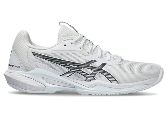 Women's Asics Solution Speed FlyteFoam 3, White/Metropolis, 7 B Medium