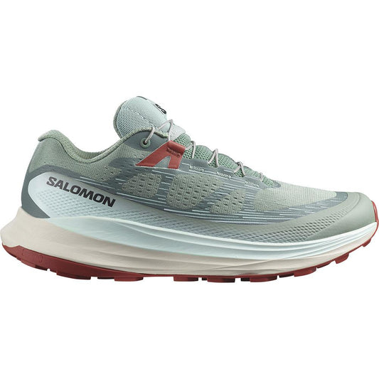 Women's Salomon Ultra Glide 2, Lily Pad/Bleached Aqua/Hot Sauce, 7.5 B Medium