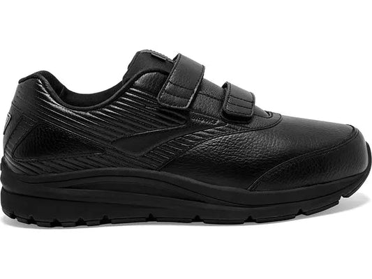 Women's Brooks Addiction Walker V-Strap 2, Black/Black, 11.5 D Wide