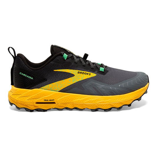 Men's Brooks Cascadia 17, Lemon Chrome/Sedona Sage, 8 D Medium