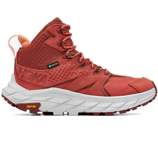 Women's Hoka Anacapa Mid GTX, Hot Sauce/Cherry Mahogany, 11 B Medium