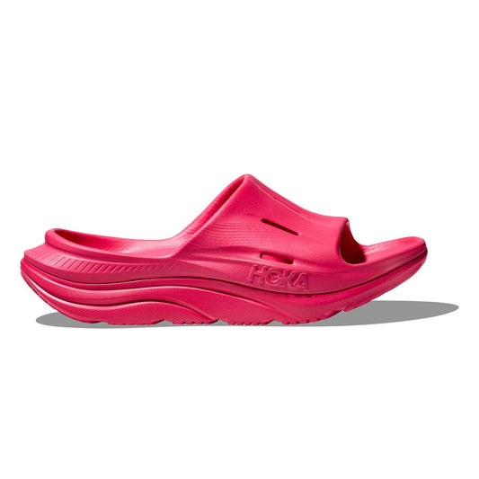 Women's Hoka Ora Recovery Slide 3, Raspberry/Raspberry, 11 B Medium
