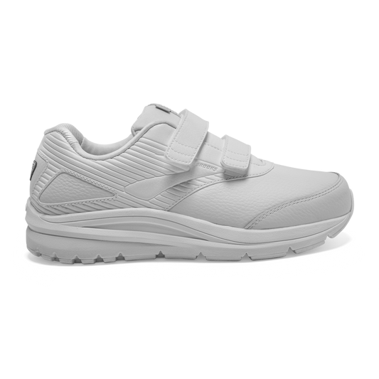 Women's Brooks Addiction Walker V-Strap 2, White/White, 11.5 B Medium