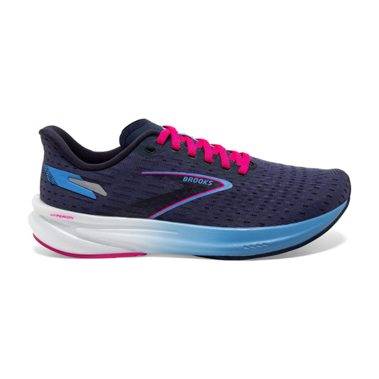 Women's Brooks Hyperion, Ebony/Open Air/Lilac Rose, 9.5 B Medium