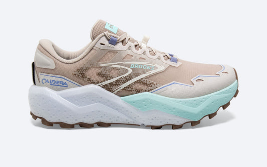 Women's Brooks Caldera 7, Chateau Grey/White Sand, 8 B Medium