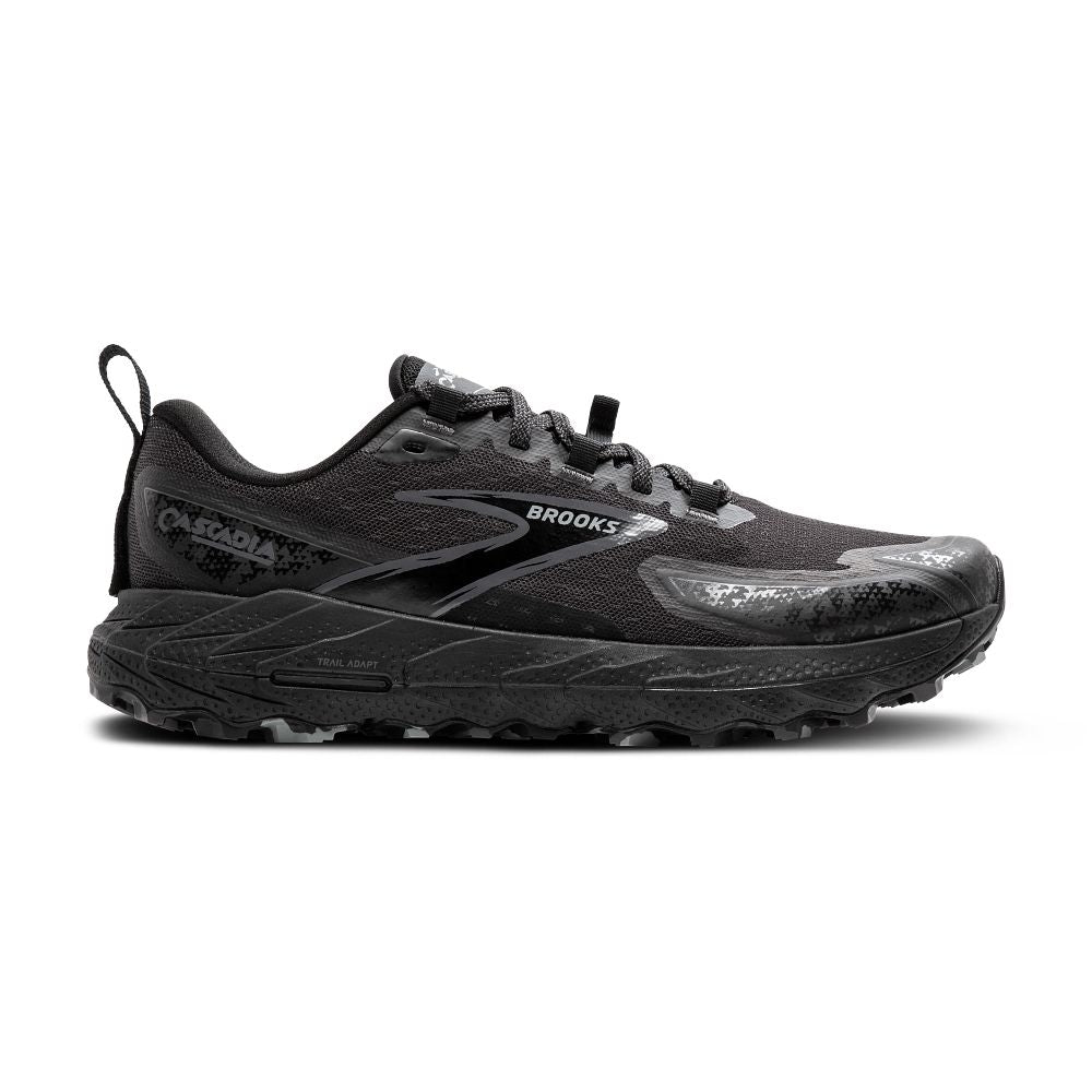 Men's Brooks Cascadia 18, Black/Blackened Pearl/Grey, 13 D Medium