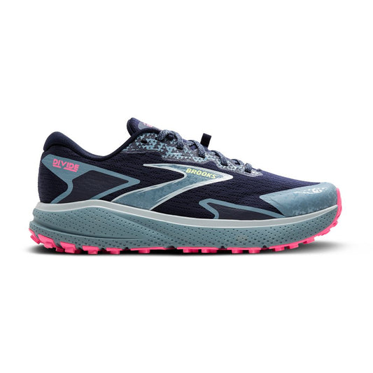 Women's Brooks Divide 5, Peacoat/Black/Pink, 9.5 B Medium