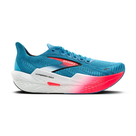 Women's Brooks Hyperion Max 2, Crystal Seas/Diva Pink/Black, 6 B Medium