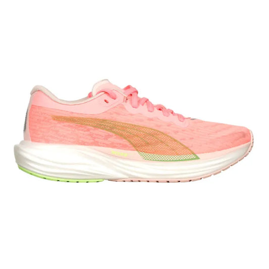 Women's Puma Deviate Nitro 2, Koral Ice/Speed Green, 7 B Medium