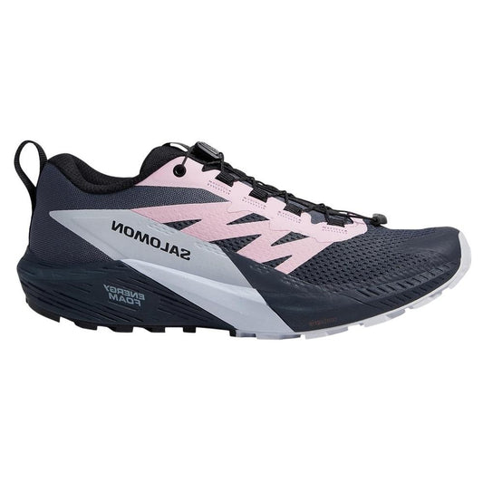 Women's Salomon Sense Ride 5, India Ink/Lilac Sachet/Arctic Ice, 6.5 B Medium
