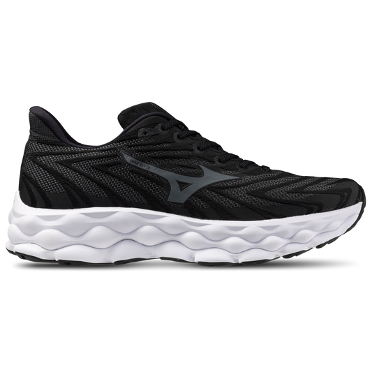 Men's Mizuno Wave Sky 8, Black/Metallic Grey, 11.5 D Medium