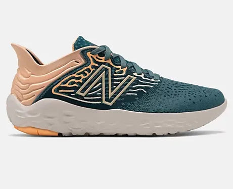 Women's New Balance Fresh Foam Beacon V3, Deep Sea/Light Mango, 10 B Medium