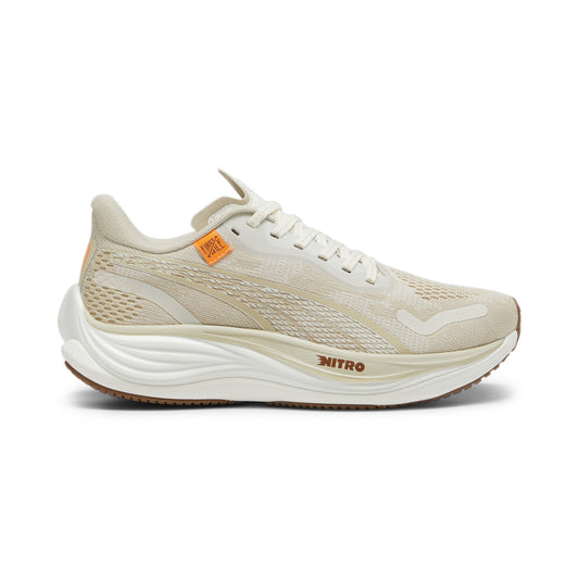 Women's Puma Velocity Nitro 3, Vapor Grey/Putty/Neon Citrus, 10.5 B Medium